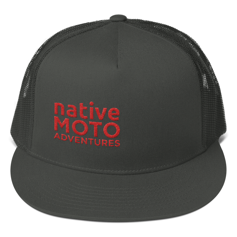 'native moto adventures' mesh trucker cap - Native Moto Adventures