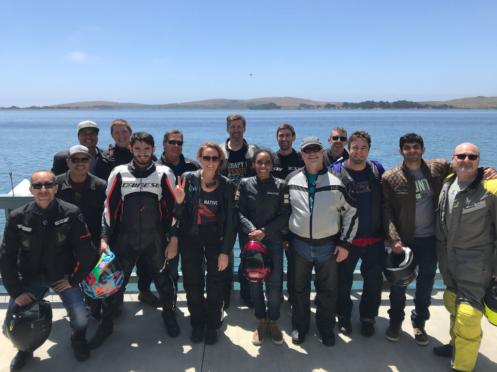 san francisco motorcycle tour group in Bolinas, by Native Moto Adventures