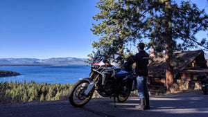 San Francisco motorcycle tours native moto in lake Tahoe on Honda Africa Twin