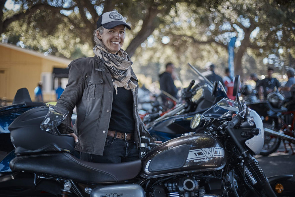 quail motorcycle gathering Carmel native moto adventures woman rider vintage classic