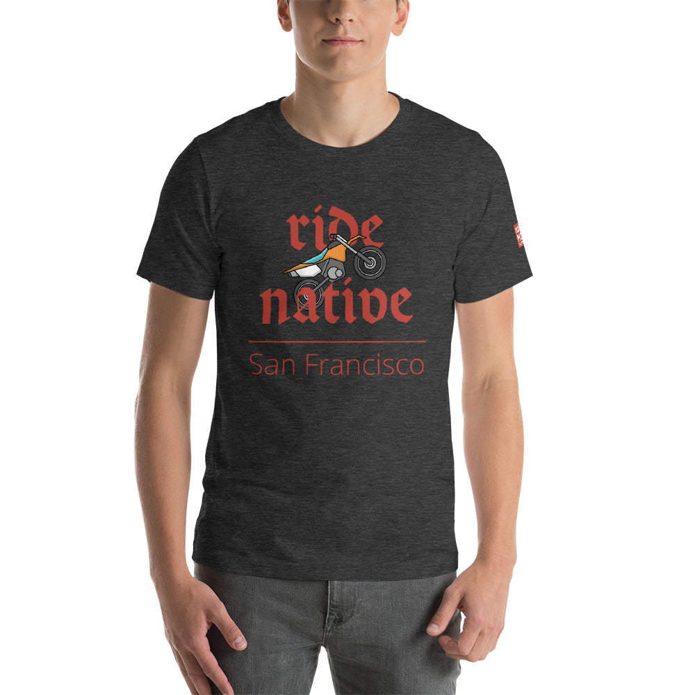 'Ride Native' short-sleeve unisex T-shirt